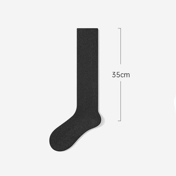 Grå knästrumpor - Andningsbara & Slim Fit