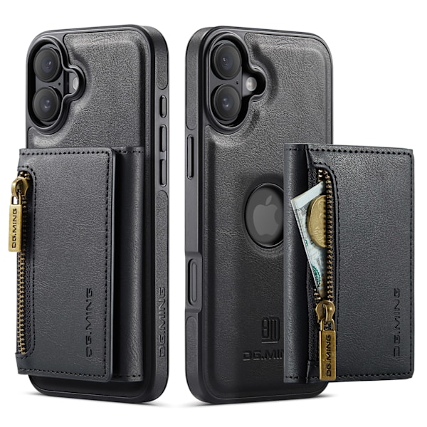 2-i-1 Magnetiskt Mobilfodral för iPhone 16 Pro - Svart