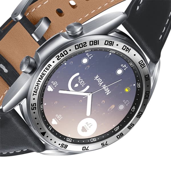 Stilren Silverramring för 41mm Galaxy Watch 3
