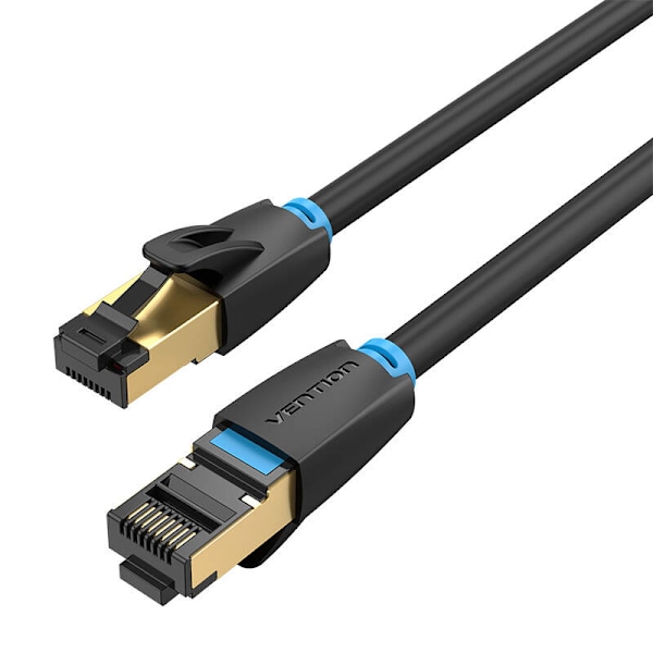 Nätverkskabel CAT8 SFTP-ventil IKABJ RJ45 Ethernet 40Gbps 5m Svart