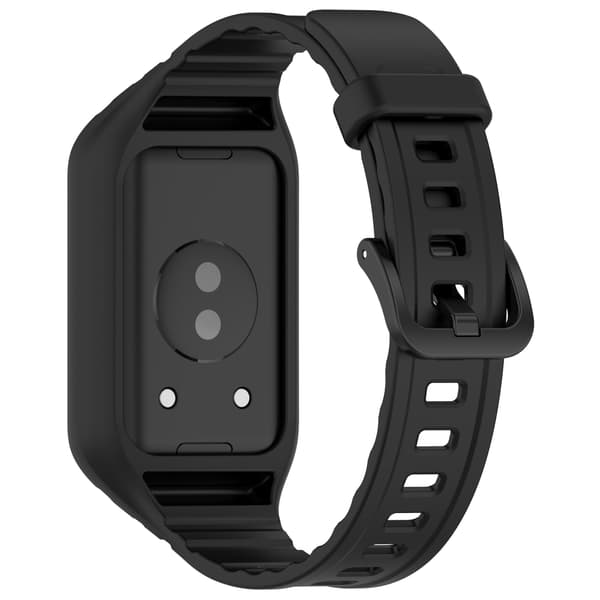 Silikonerem til Honor Band 10 & Band 9 Black Black