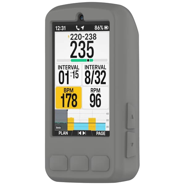 Silikonskyddsfodral för Wahoo ELEMNT BOLT V3 och BOLT3 - Universellt Cykeldatorfodral Grey Grey