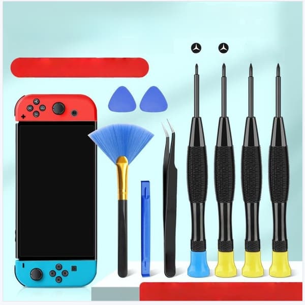 7-Delars Reparationsverktygssats Kompatibelt med Nintendo Switch Konsol & Joy-Con Kontroller