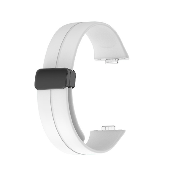 Silikonerem med magnetspænde til Huawei Fit 3 Hvid