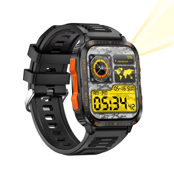 Smartwatch med puls-, blodtryks- og iltmåling Orange Orange
