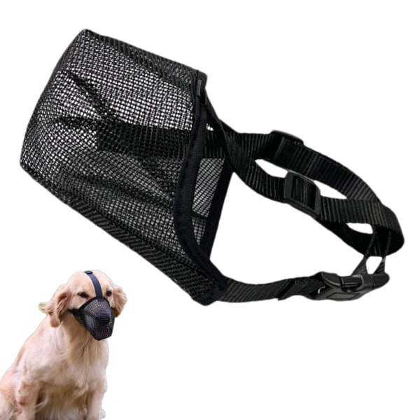 Nylon hundemundkurv Sort L