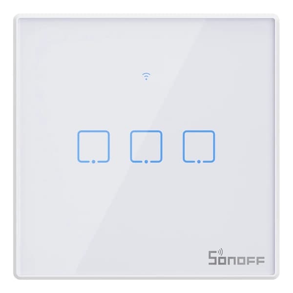 Smart Switch WiFi + RF 433 Sonoff T2 EU TX (3-kanals) uppdaterad