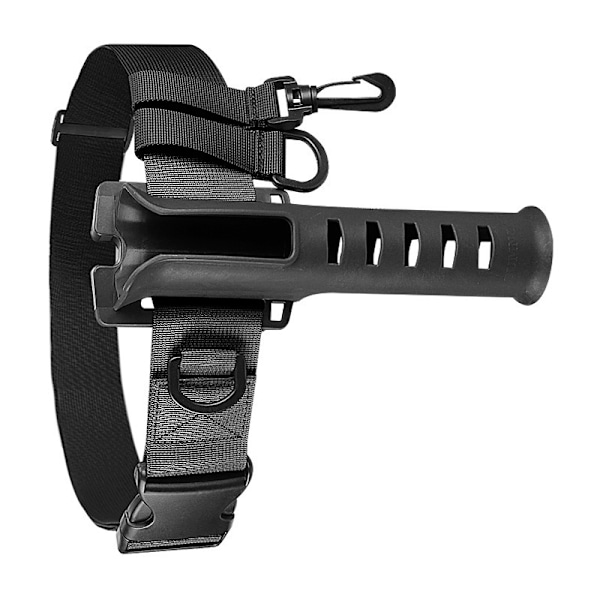 Tactical Fishing Belt with Rod Holder Musta
