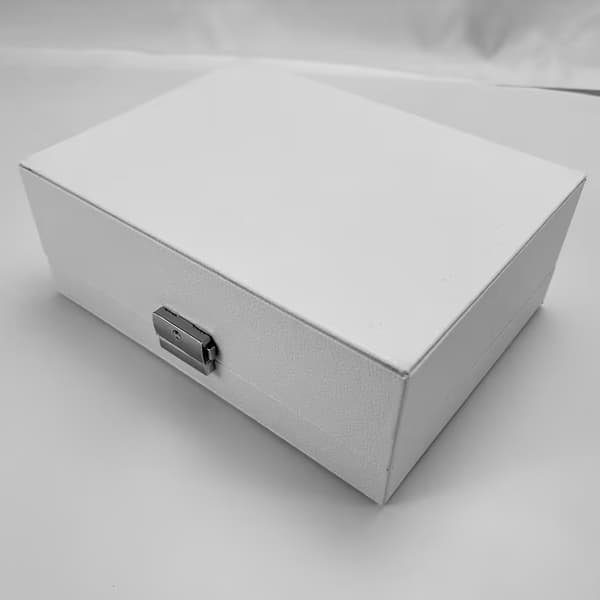 Ny dubbellagers smyckeskrin med gott om förvaring White White
