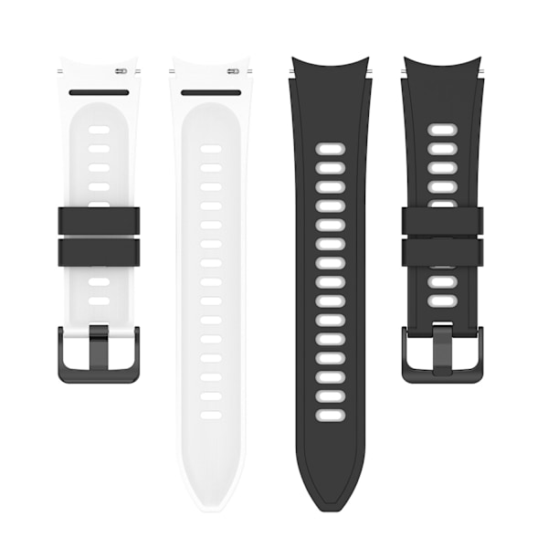 Silikone urrem til Samsung Watch 4 Sort hvid