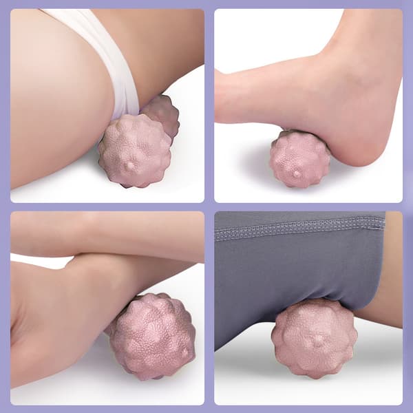 TPR Peanut massageboll för djupmassage av muskelmassa Pink Pink