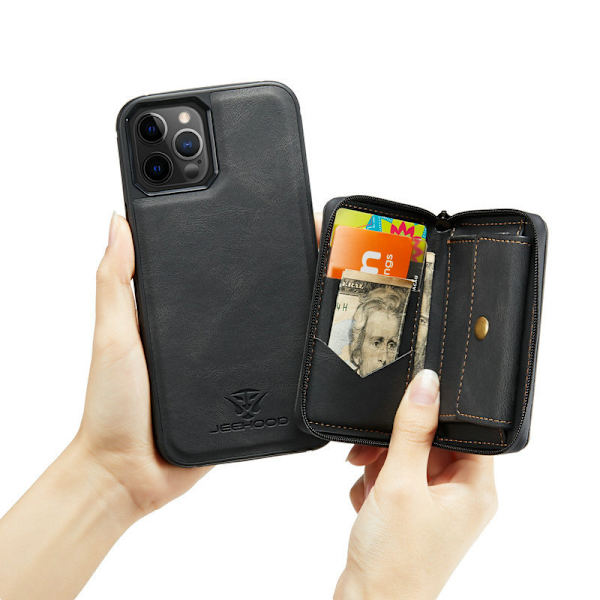 Magneettinen puhelinkotelo korttitelineellä iPhone 15:lle iPhone 15 Pro Max