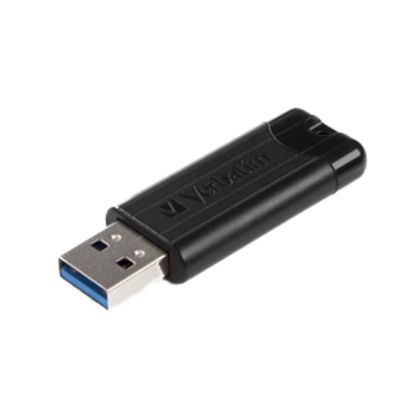 PinStripe 256GB USB Drive USB 3.0 retractable design black Svart