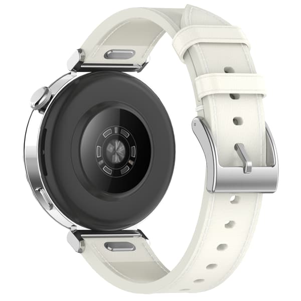 Premium Läderarmband för Huawei & Honor Klockor White 20 mm White 20 mm