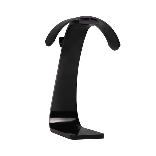 Hovedtelefon Stander Kabelholder Plast Sort