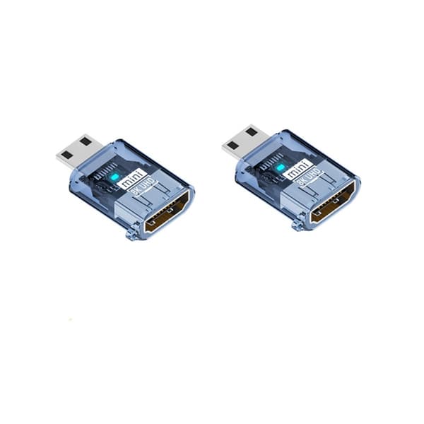 USB-C til HDMI-adapter 2-pack – 8K@60Hz HDMI 2.1 med HDR 12-bit, PC-hus til laptops, tablets og telefoner, til streaming og præsentationer, plug-and-p Blue