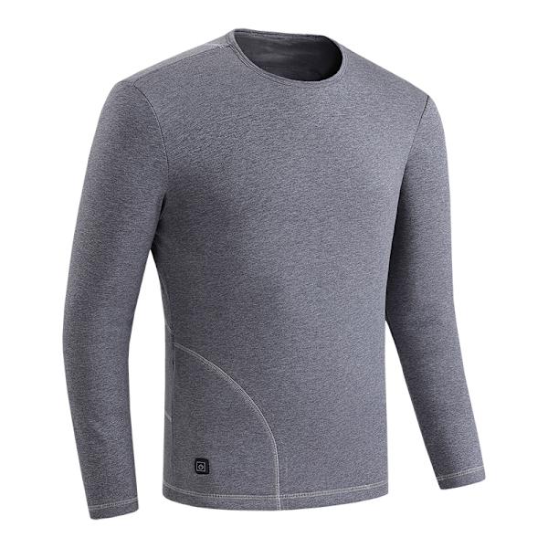Lämpimät Alusvaatteet Miehille - Sähköinen Lämpökerrasto Harmaa 4XL