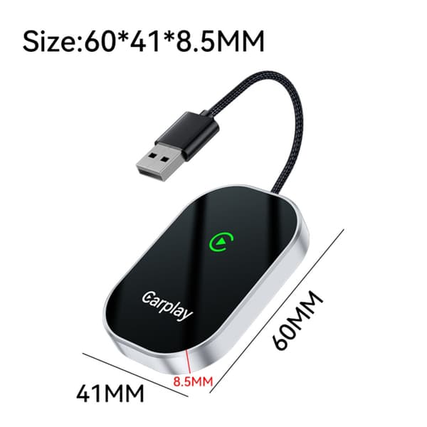 Smart Carplay & Android Auto Trådløs Adapter - 2-i-1 Forbindelsesboks, kompatibel med Apple og Android Enheder