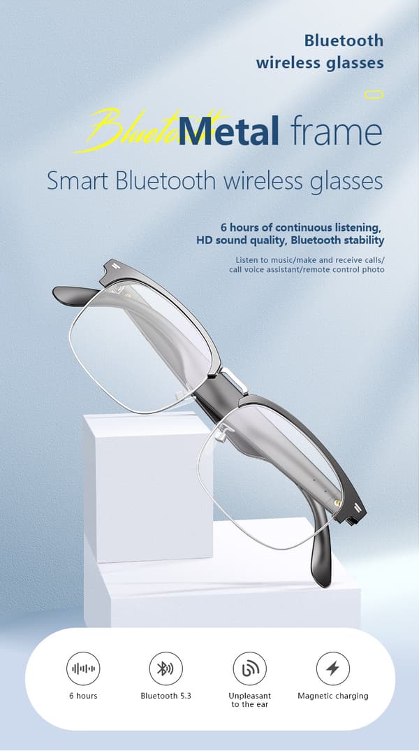 Bluetooth-lasit - Intuitiivinen kosketusohjaus