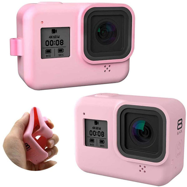 Silikone etui og tilbehør til GoPro Hero 8 Sort - pink