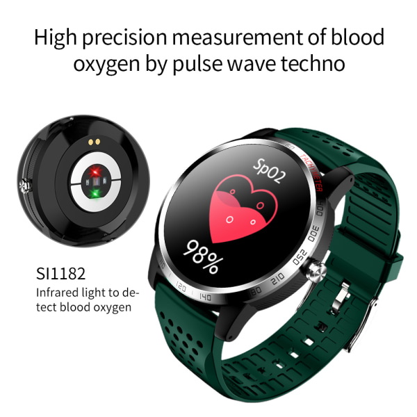 Smartwatch med blodtryk og pulsmåler