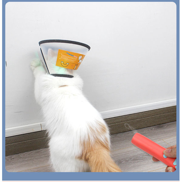 Skyddskrage, konhalsband för husdjur, hund, katt - anti-Bite lick sårläkning Transparent S