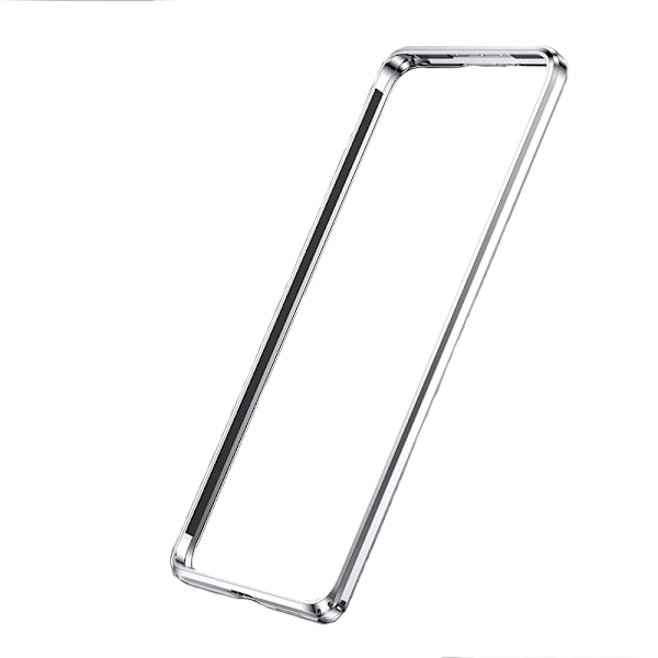 Stötfångarfodral i aluminiumlegering för iPhone 15 Pro Silver