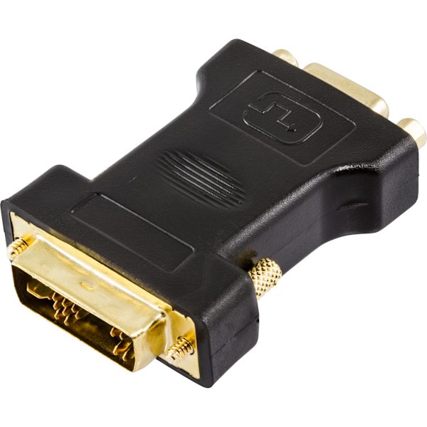 DVI adapter analog DVI, analog VGA, ma, fe, black