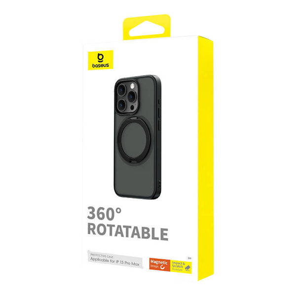 Magnetisk telefoncover til iPhone 15 ProMax Baseus CyberLoop Series (sort)