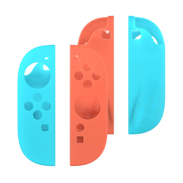 Skyddande silikongrepp för Nintendo Switch 2-kontroller Blå+orange