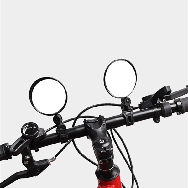 Justerbara cykelspeglar backspeglar 2-pack Svart Svart