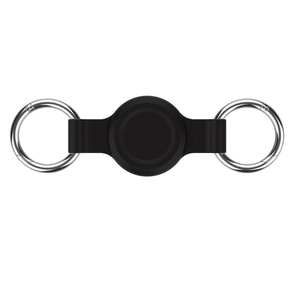 Silikonebeskyttelsesetui til Apple AirTag Pet Tracker Black Black