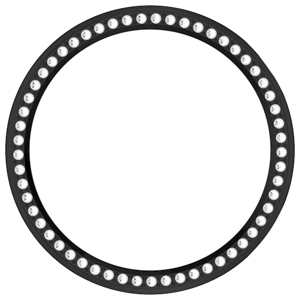 Huawei Watch GT5/GT4 41MM skyddsfodral med strassdetaljer Svart