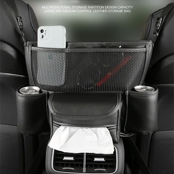 Universal Car Central Control opbevaringstaske Black Black