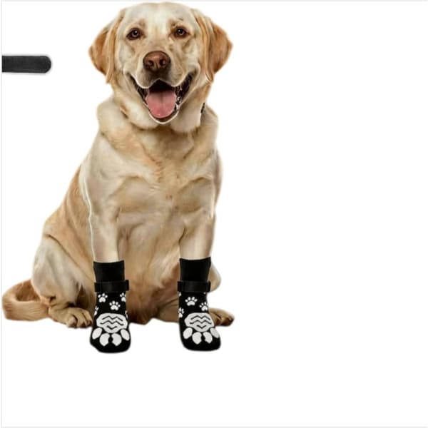 Udendørs sokker til mellemstore til store hunde - Potebeskyttelse og skridsikker til alle årstider S S