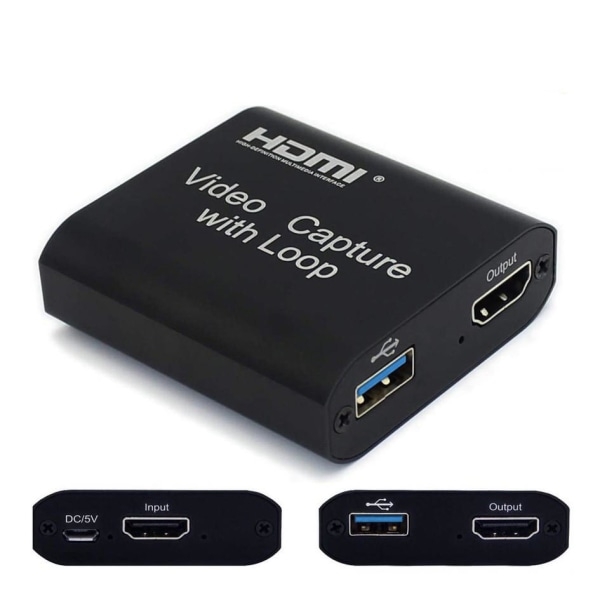 INF Capture card videoinspelare med loop out 1080p
