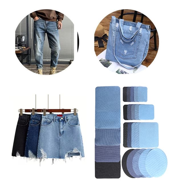 Denimplastre, reparationsplastre til reparation af tøj, jeans 20-pack