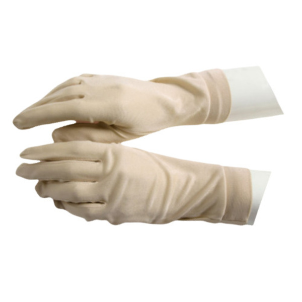 Luksushandsker i 100% silke til kvinder Beige Beige