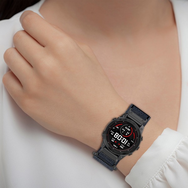 Garmin-kompatibel nylonurrem Sort
