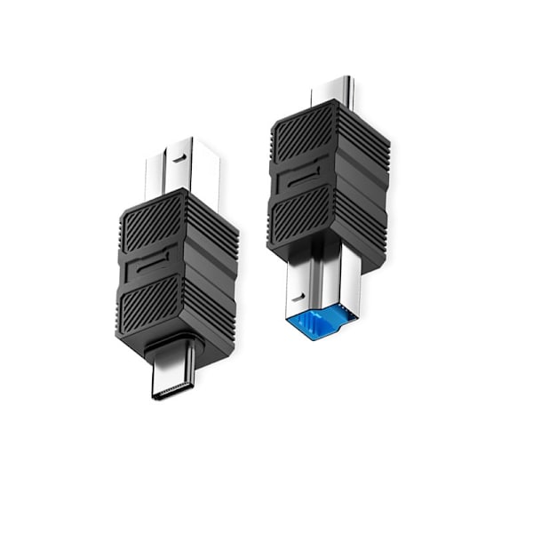 USB 3.0 B Han(M) til C Han(C-M) Adapter (2-pak)