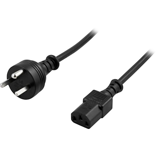 Device cable, PC & wall socket 2m, Danish