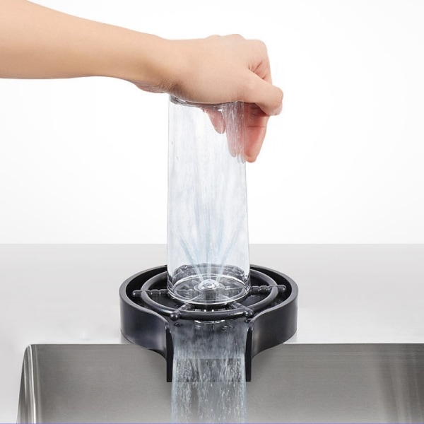 Högtryckssköljare för Glas Svart