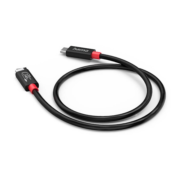 USB-C-kaapeli USB 4.0 Gen2 20 Gbit/s 240W 2,0 m Musta