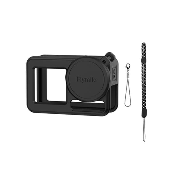 Silikonskydd Linsskydd för DJI Osmo Action 5 Pro Black Black