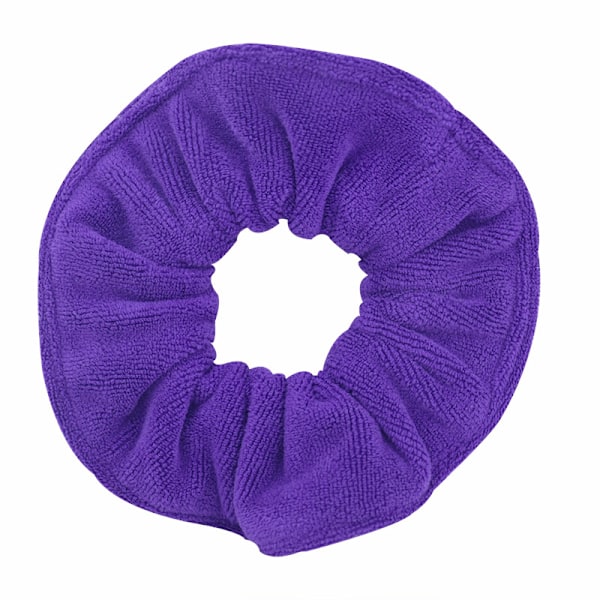 Bløde Microfiber Hårelastikker - 4 Pak Blandede Farver Grå
