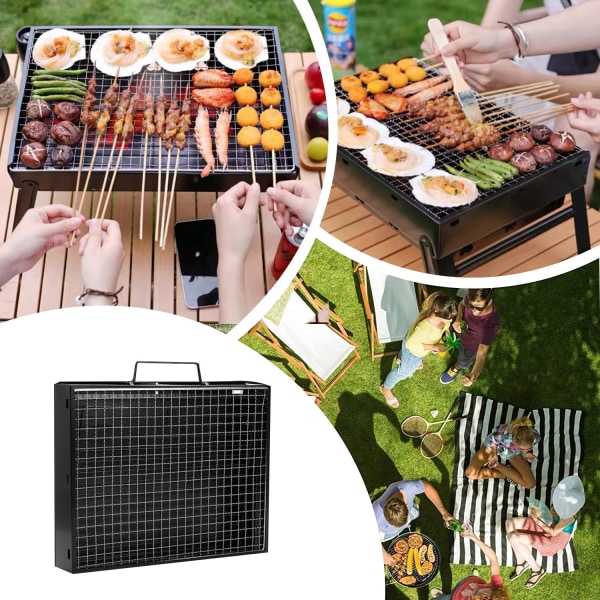 Vikbar Bordsskiva för Kolgrillning S