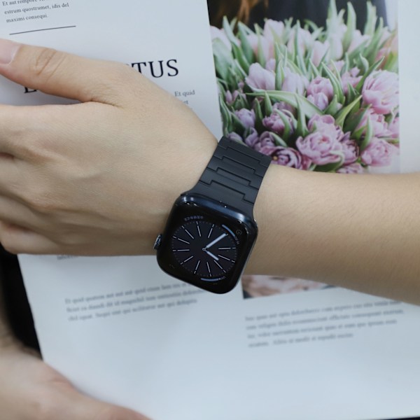 Magnetisk løkkerem til Apple Watch 38/40/41 mm Sort