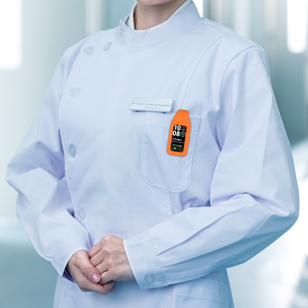 Stålclipsspænde til Huawei Band 10/9/8 - Silikone Orange