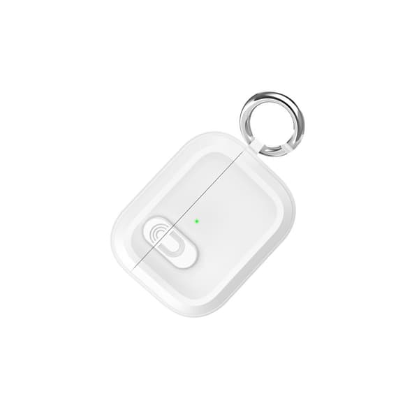 Bluetooth Earphone Protective Silicone Case kompatibelt med AirPods Pro 3 Magnetic Charging Case med Keychain Strap White White