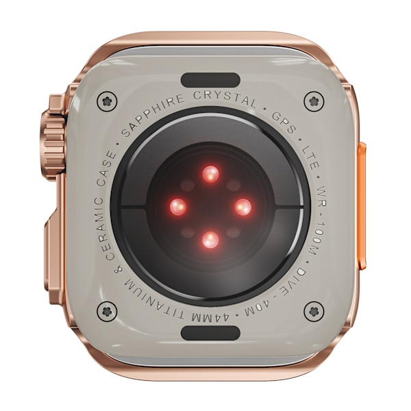 Skyddsfodral för Apple Watch Series 9 Rose guld 45mm